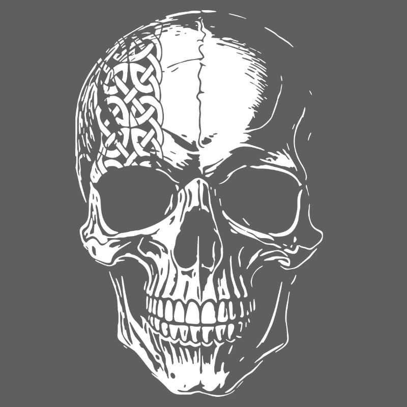 Skull with Celtic Tribal