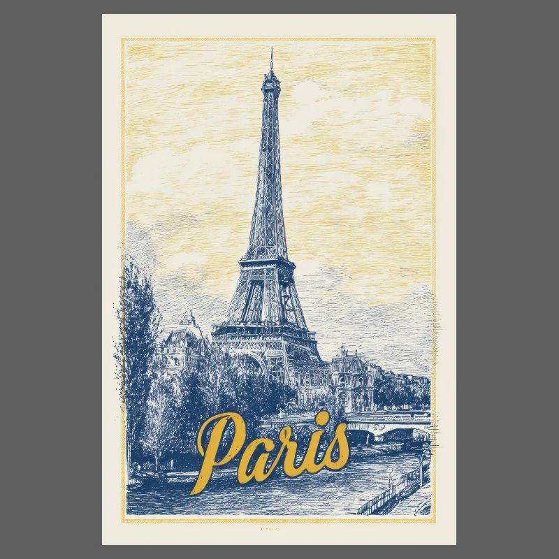 Pariser Eiffel-Bauplan