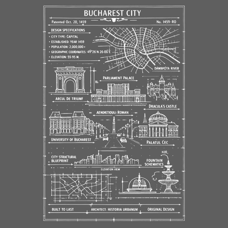 Bucharest City Line Map