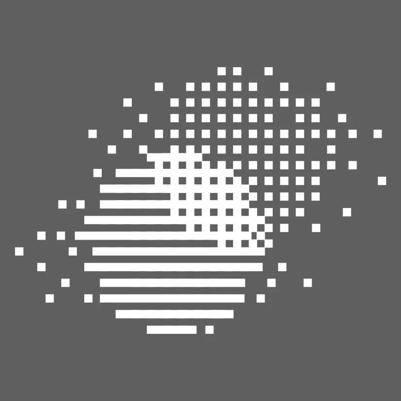 cercles à partir de pixels et de lignes