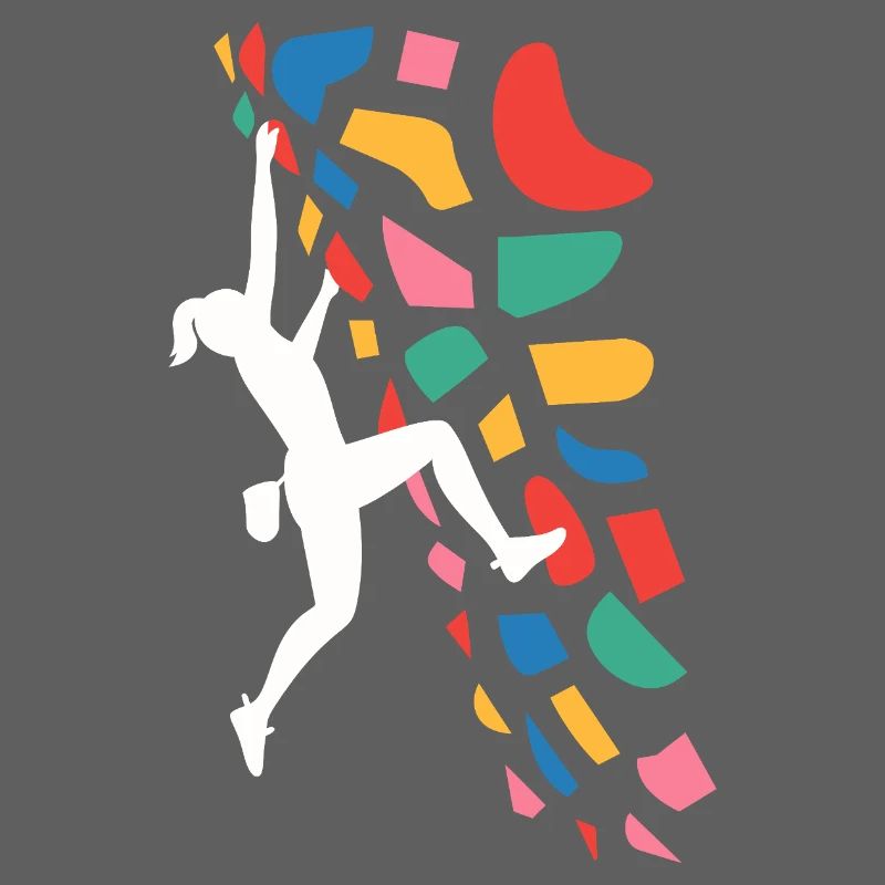 Boulder-Kletterer Bunte Griffe