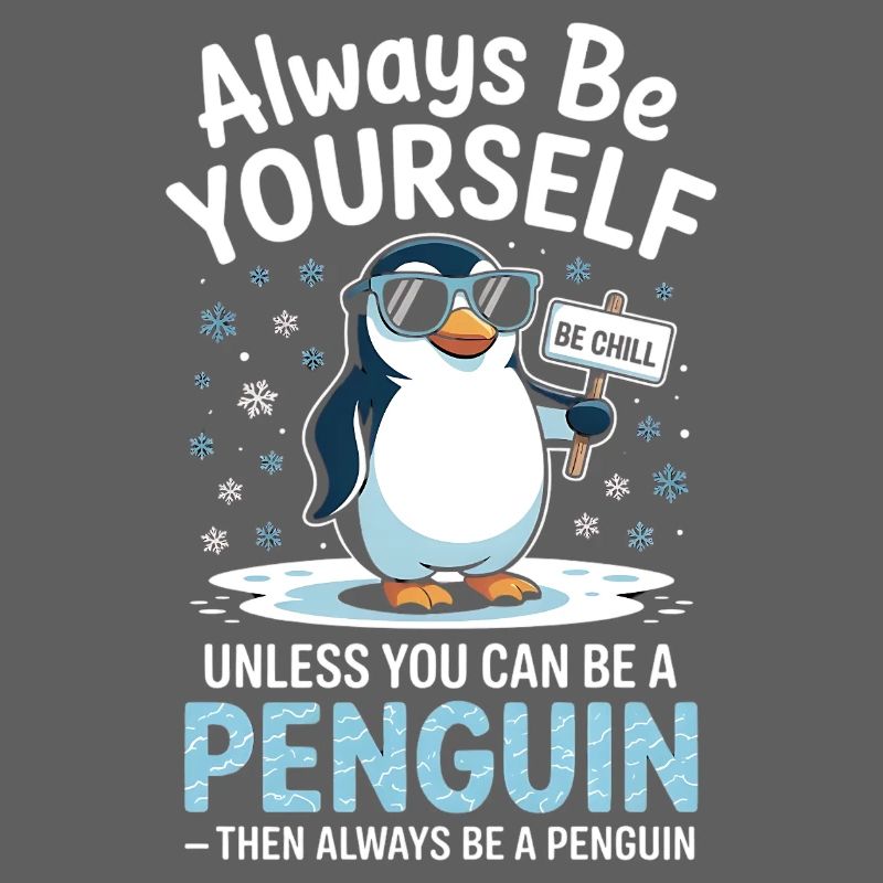 Sei immer du selbst, es sei denn, du kannst ein Pinguin sein