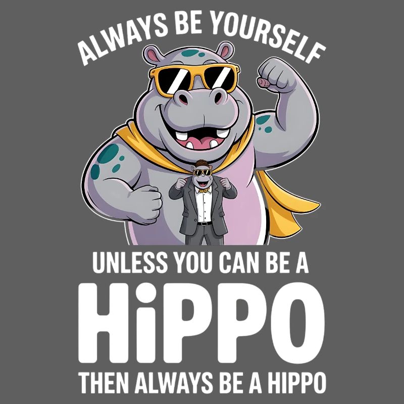 Sei immer du selbst, es sei denn, du kannst ein Nilpferd sein
