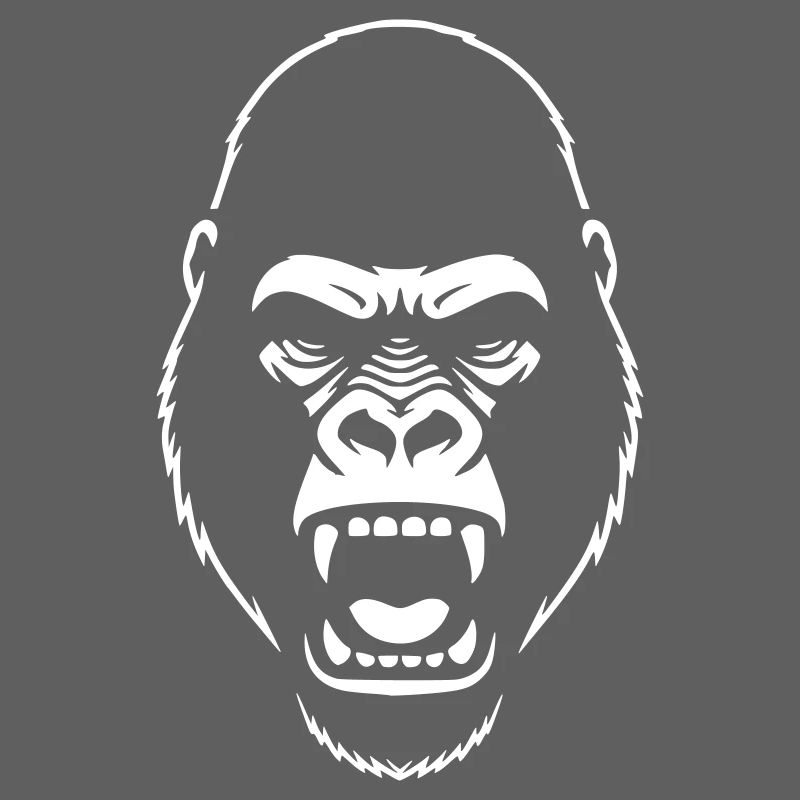 Gorilla Stencil: Elegantes Grunge-Statement