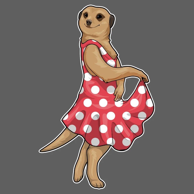 Erdmännchen Polka Dots Kleid