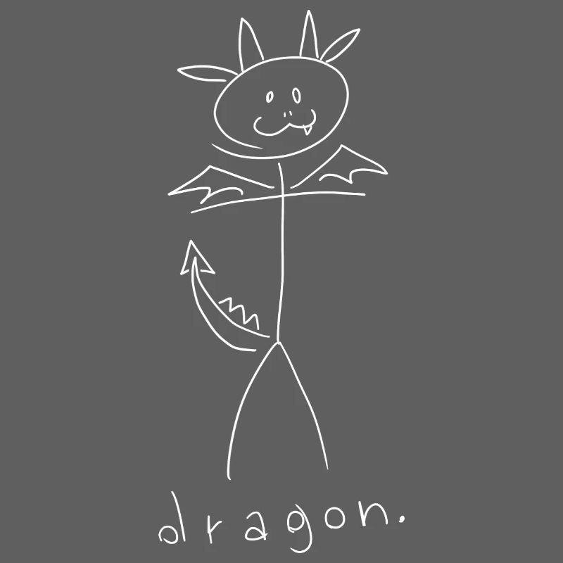 Smok. (białe linie) (przez Leni Riosa)