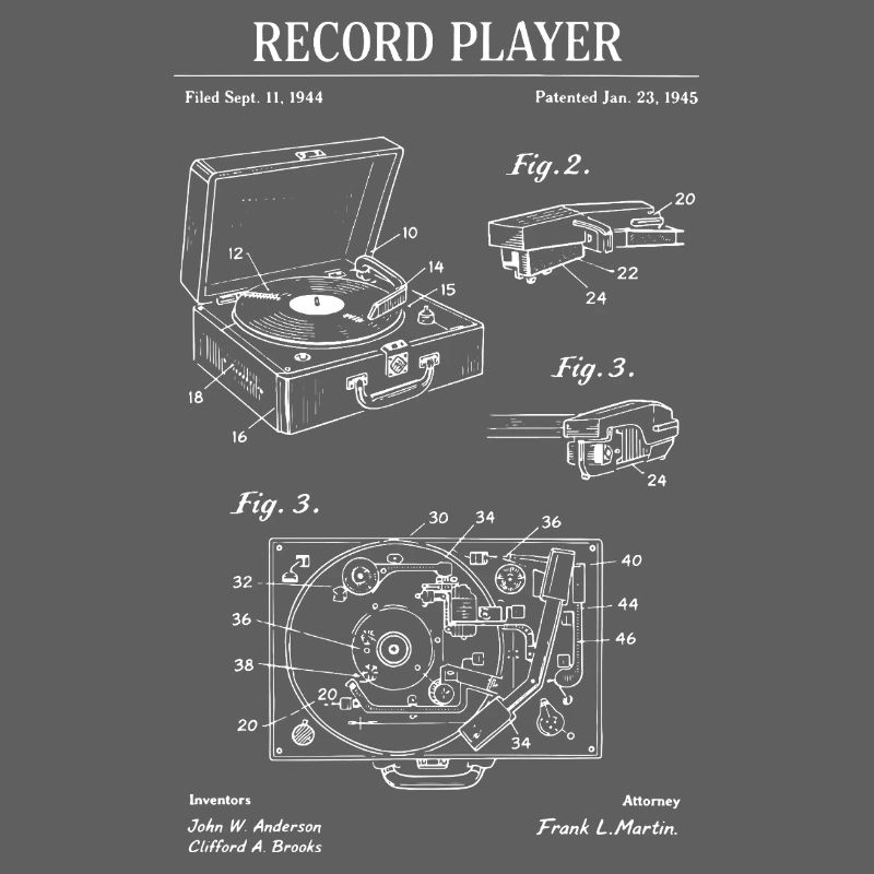 Retro Record Player Blueprint