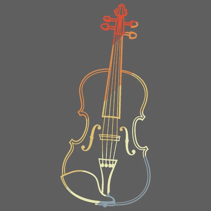 Dessin de violon vintage
