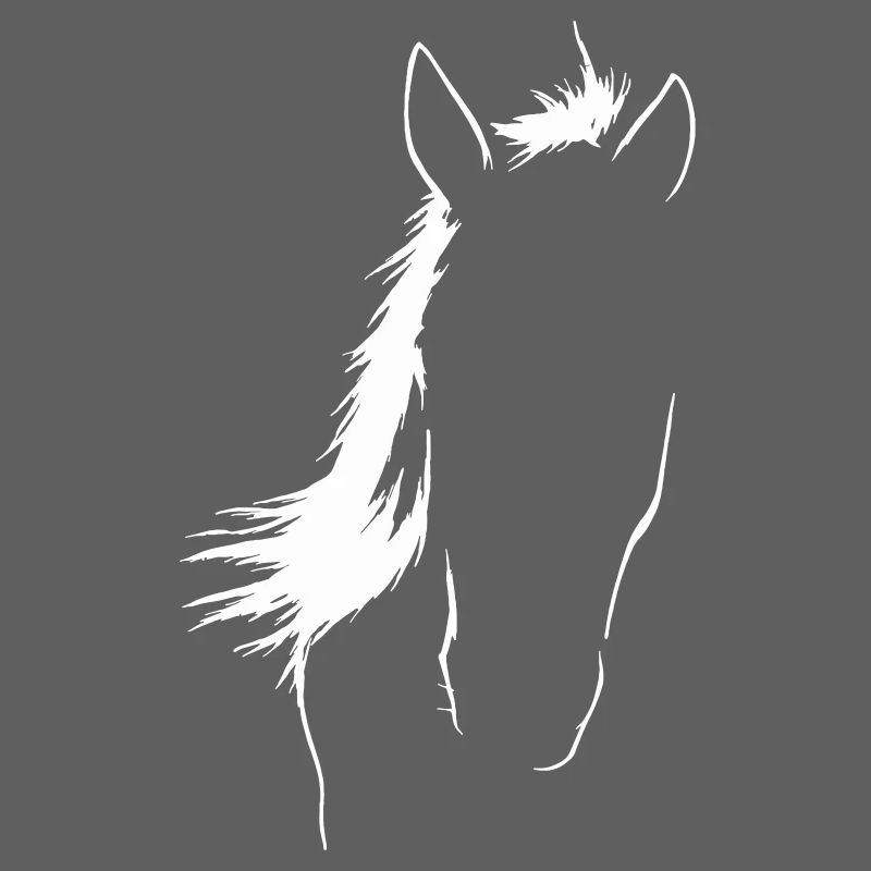 Elegante Pferdesilhouette Kunst