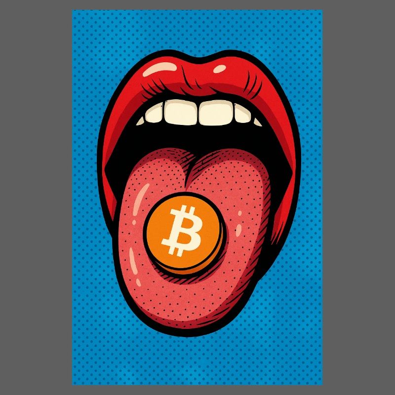 Pop Art Bitcoin Motif