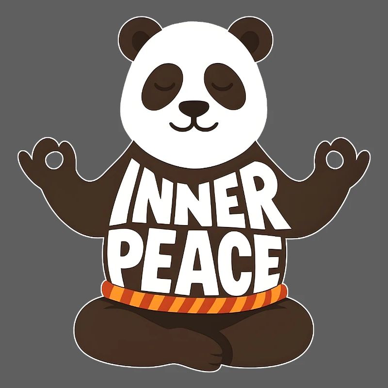 Panda Méditer - Paix intérieure