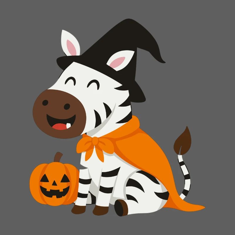 Cute Halloween Zebra
