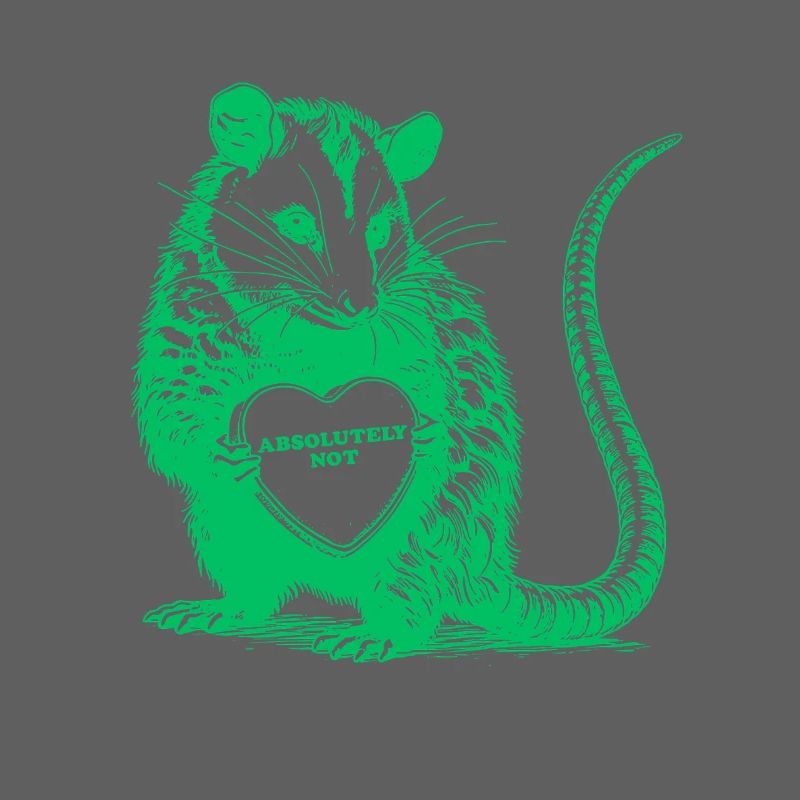 Absolument pas un opossum Cœur de la Saint-Valentin drôle