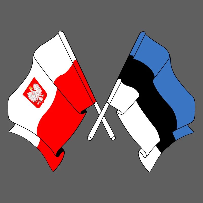 Drapeau Pologne, Estonie