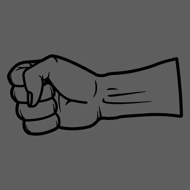 Fist hand vector