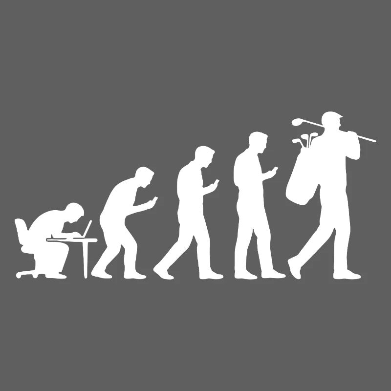 Evolution Golf Cadeau drôle pour golfeurs masculins