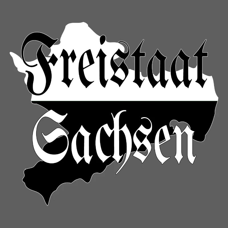 État libre de Saxe noir et blanc