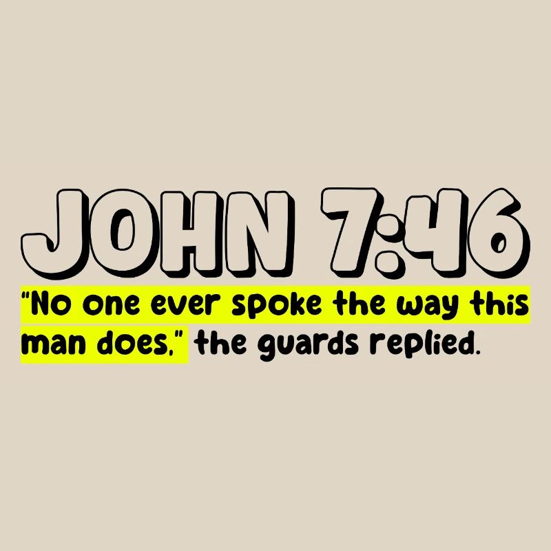 Jean 7:46 | Citation de la Bible