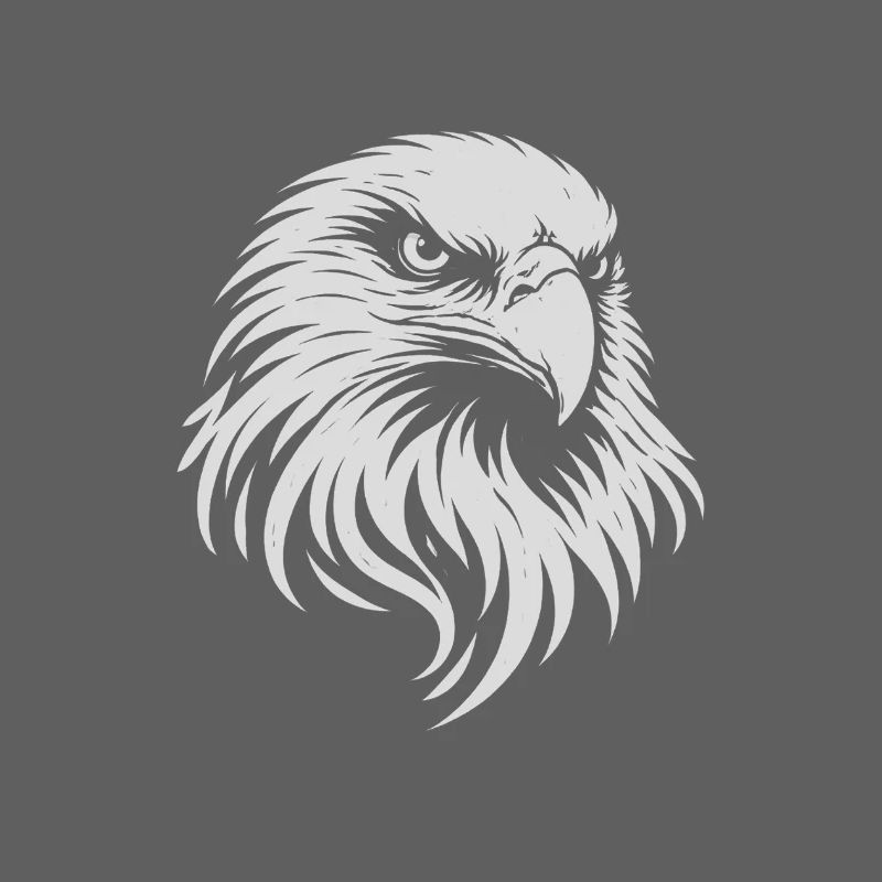 Eagle Head – Conception minimale d’art lineal