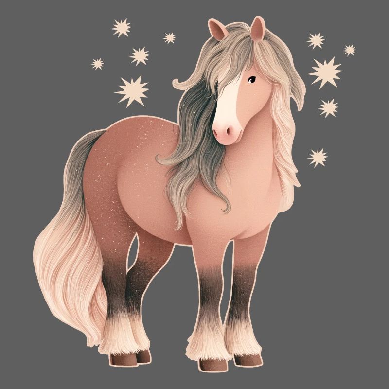 Pferd mit Sternen