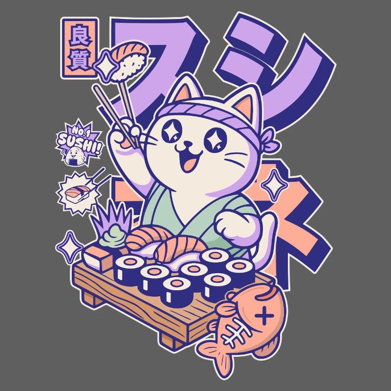 Sushi Chef Cat