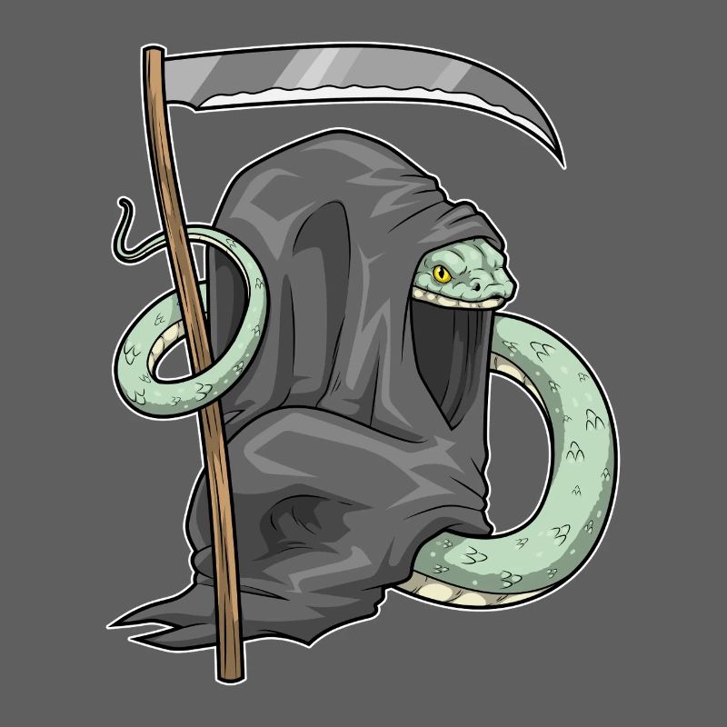 Snake Halloween Grim Reaper