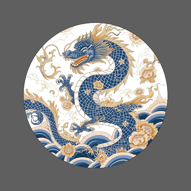 Chinesischer Drache – Porcelain Pattern Floral