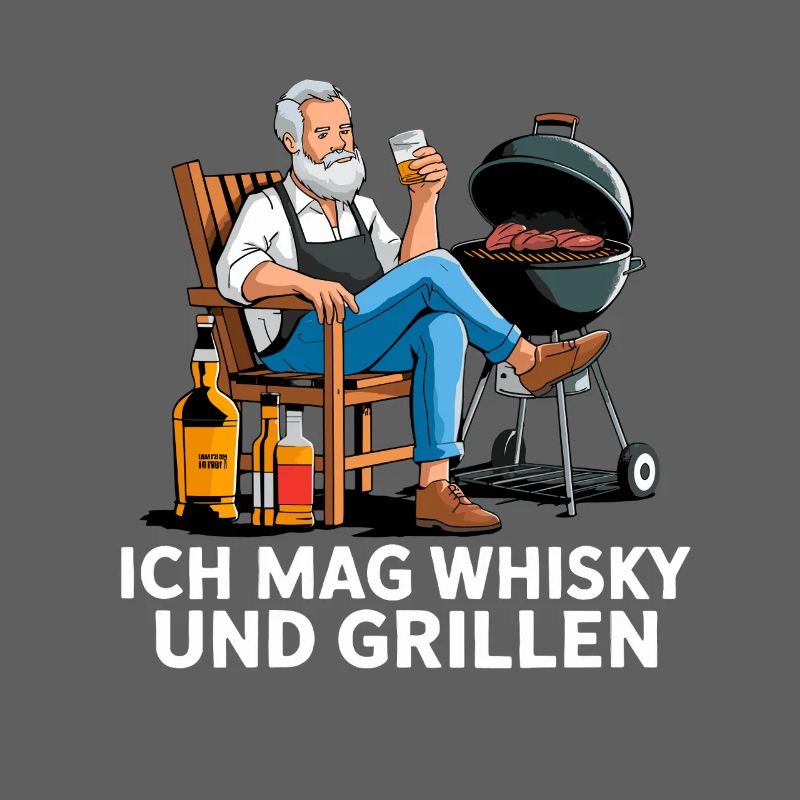 I Like Whisky And Grilling BBQ Grill Master