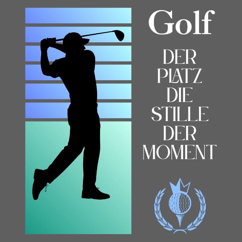 Silhouette de golf Le silence dans l’instant