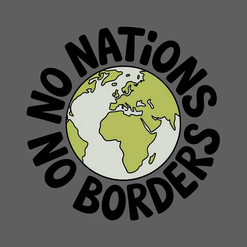 Pas de nations sans frontières - Antifa Tee