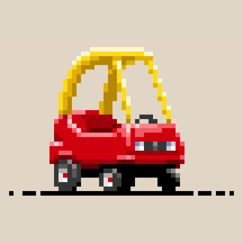 Kinder-Pixel-Auto
