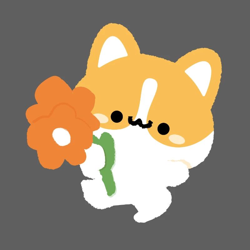 Romantischer Corgi