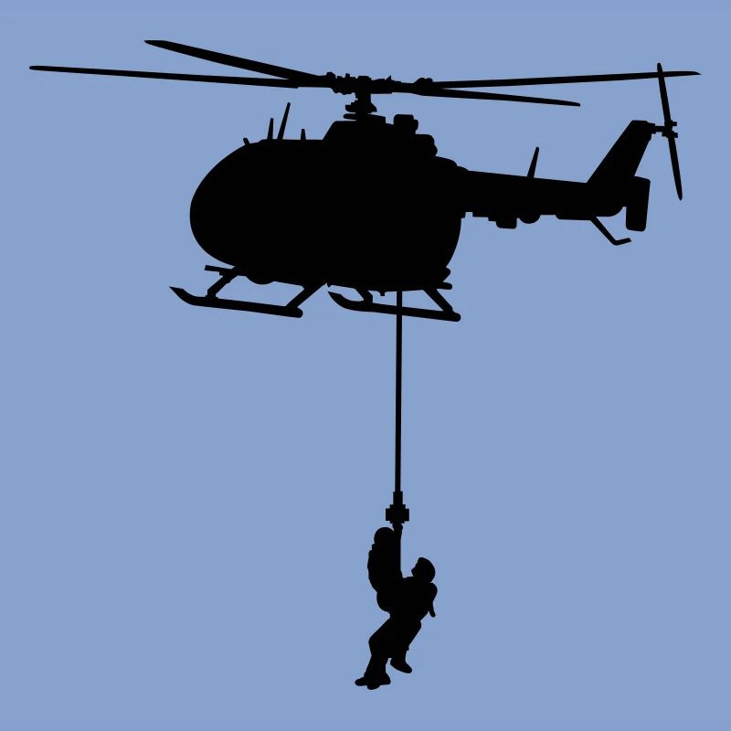 Dew recovery rescue helicopter