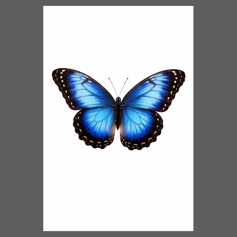 Ailes de papillon bleu