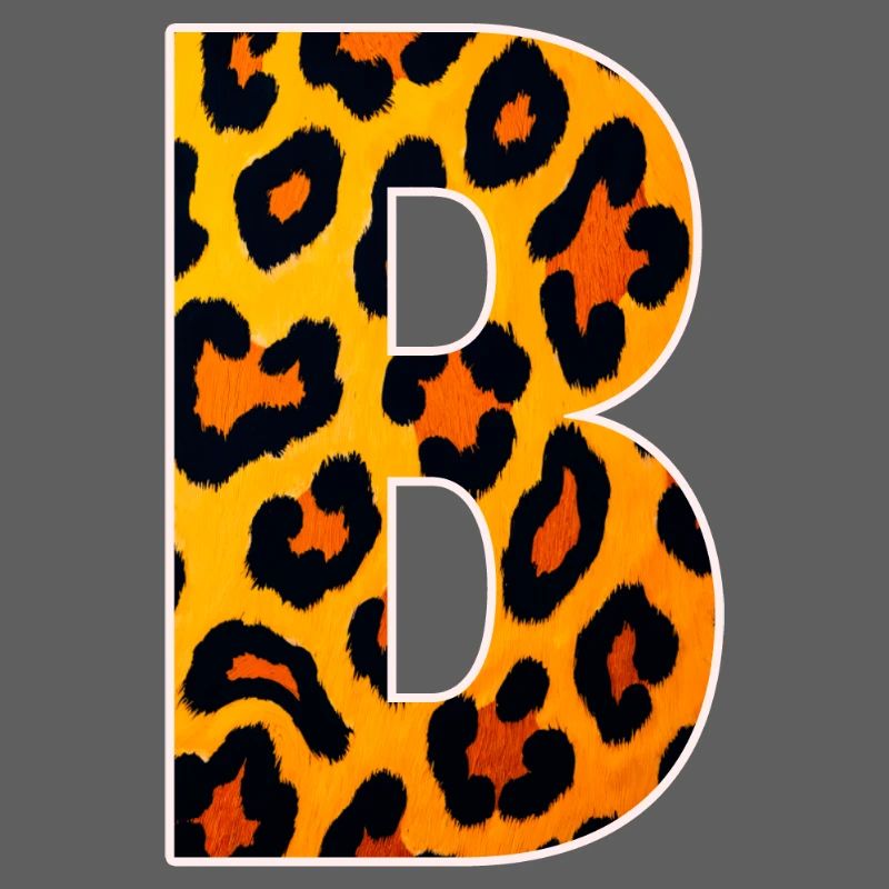 Monogramme LeopardB en look léopard
