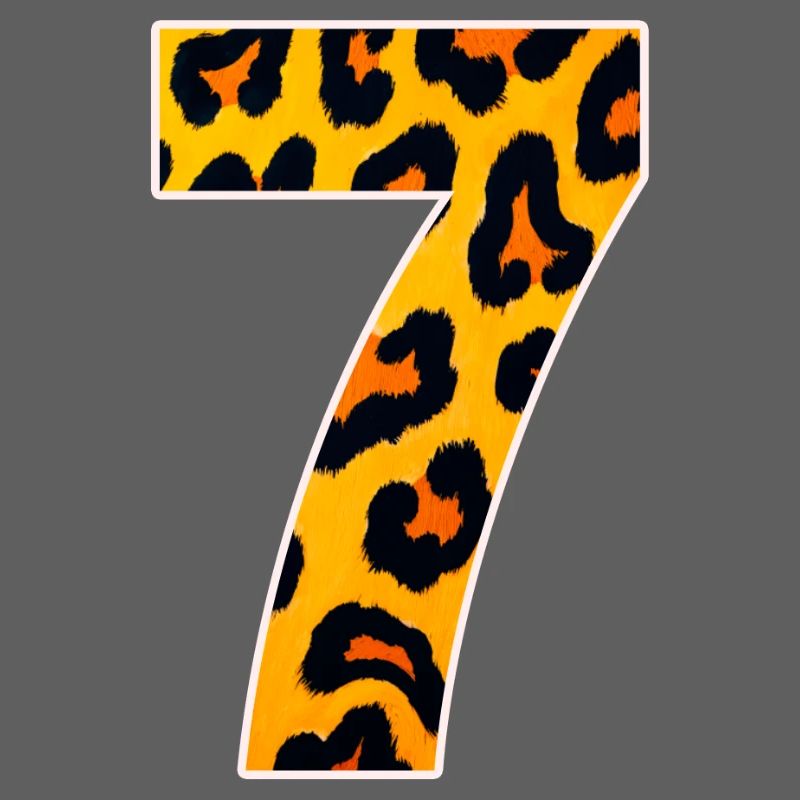 Leopard 7 Neon Muster