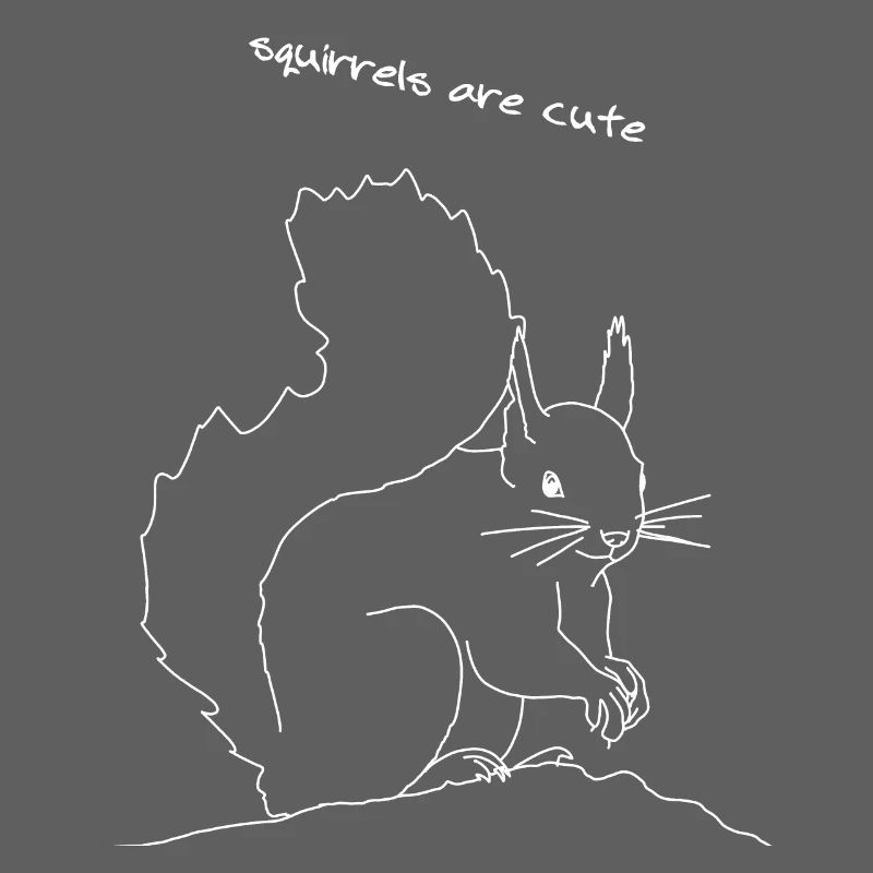 Squirrel lineart