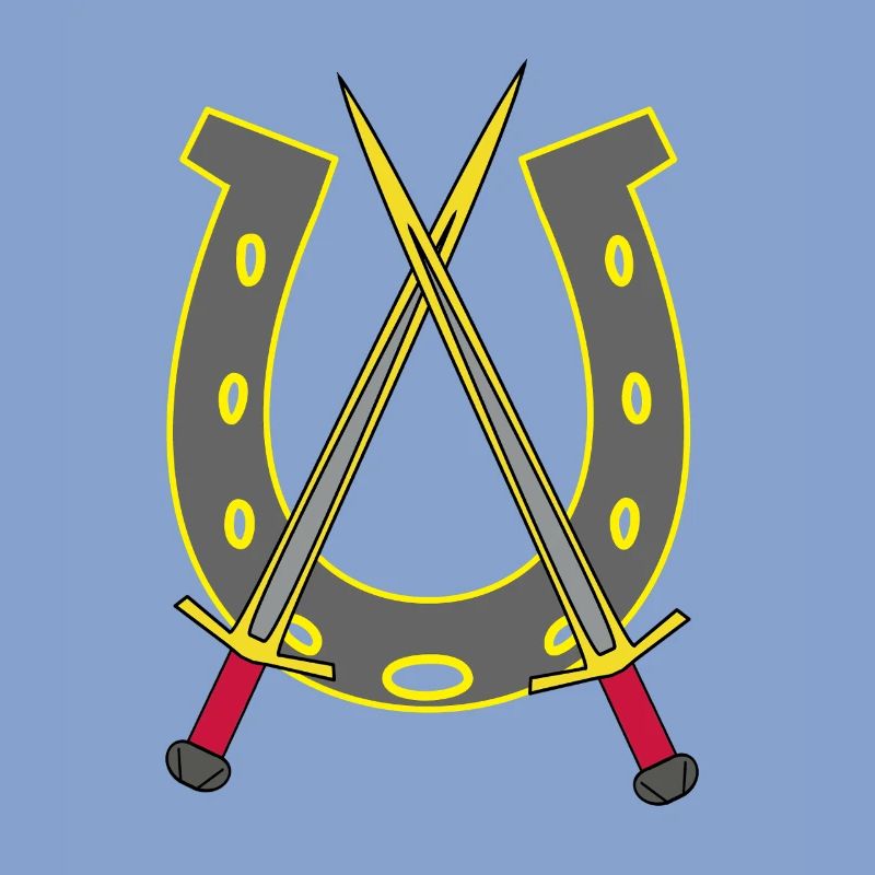 Chevalier médiéval épée épées fer à cheval