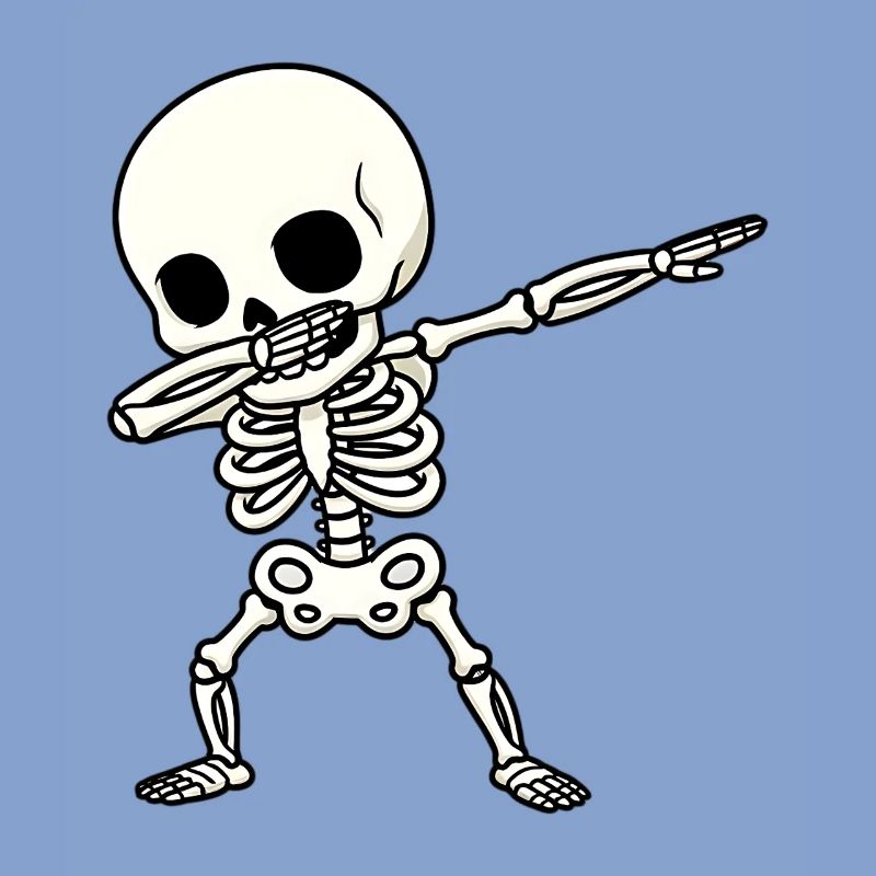 Funny Skeleton Dab
