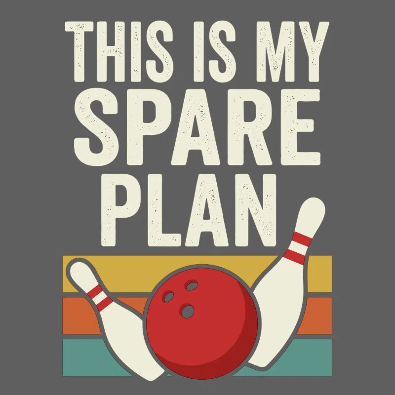 Voici mon plan de rechange pour le design rétro de bowling