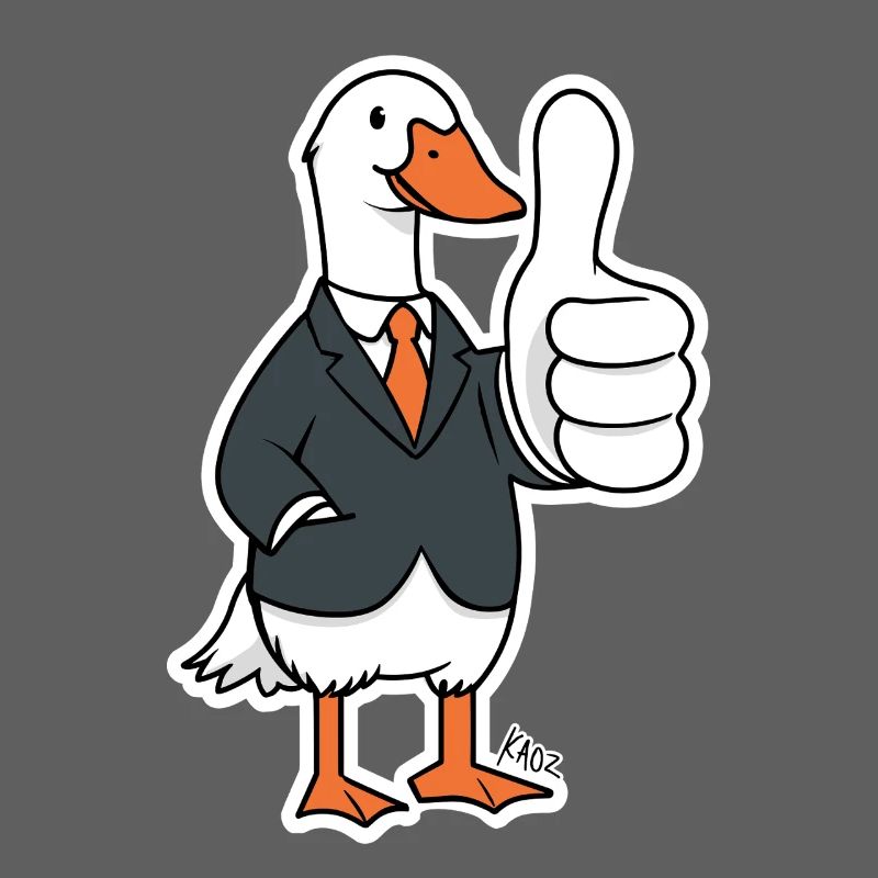 Dapper Duck in a Suit