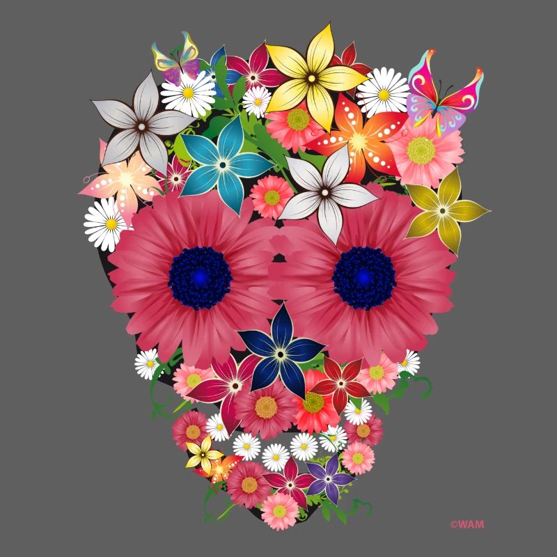 Skull flowers