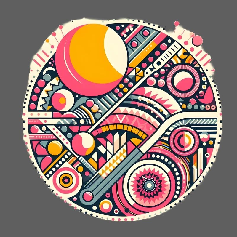 Neon Geometry — Orbit Bloom