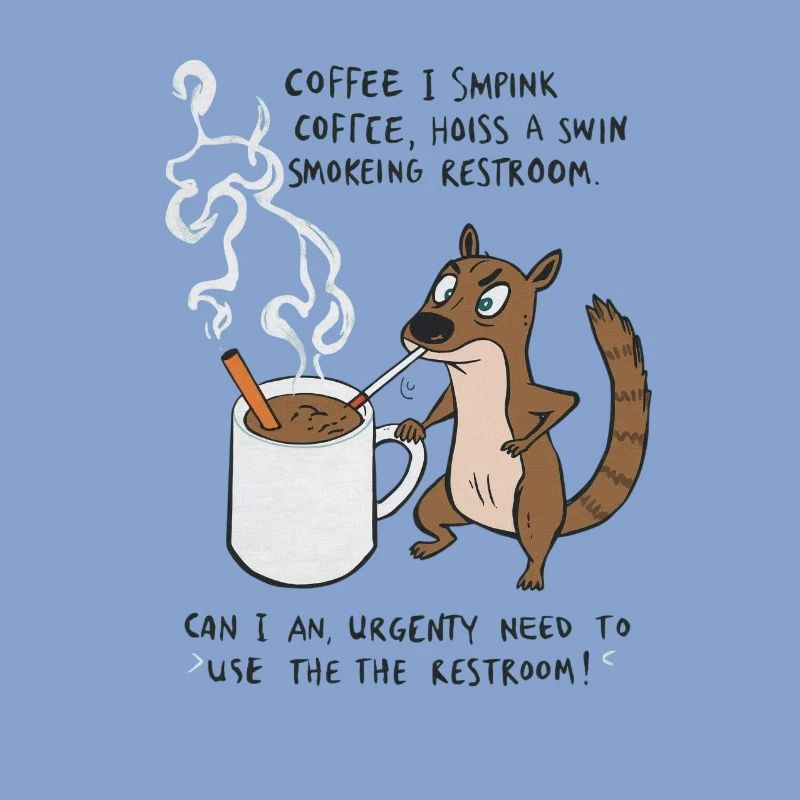 Kaffee Notfall Beutier Eichhörnchen Kippe 