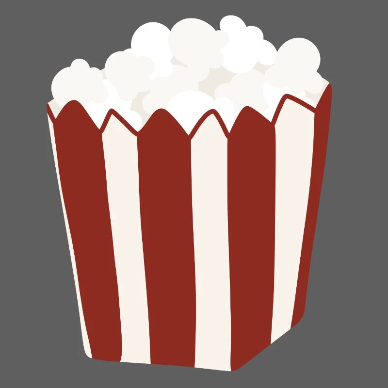 Popcorn Eimer Retro Illustration