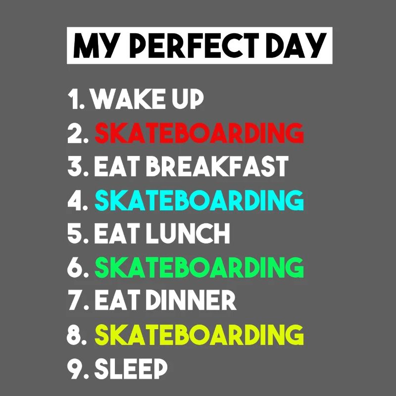Mein perfektes Skateboard-Routine-Design