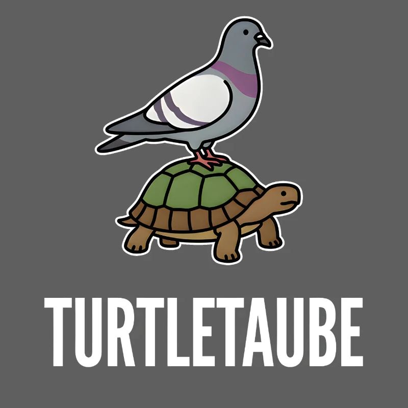 Turtle Dove, Funny Pun, Pigeon, Turtle