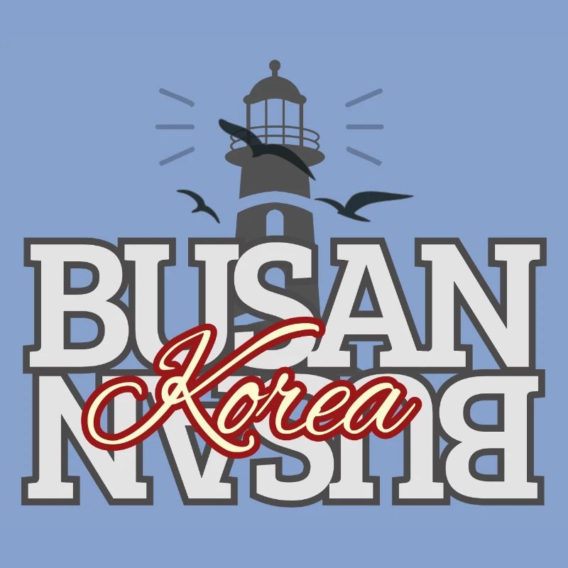 Conception typographique du phare de Busan, Corée