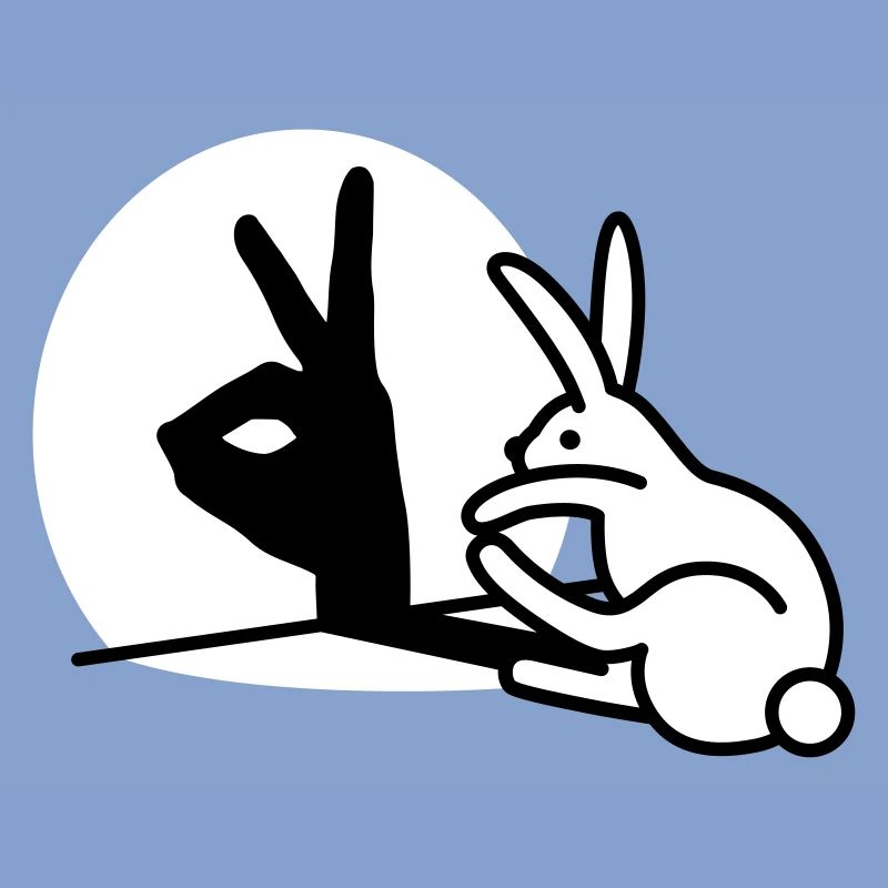 Funny Rabbit Hand Shadow Projection Rabbit