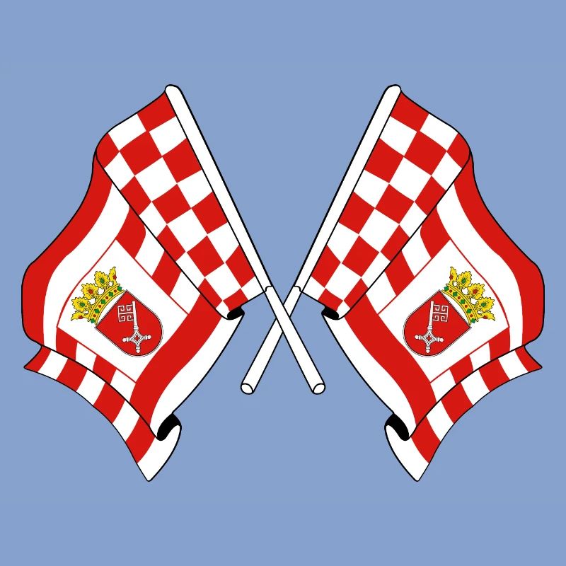 Deux drapeaux Brême